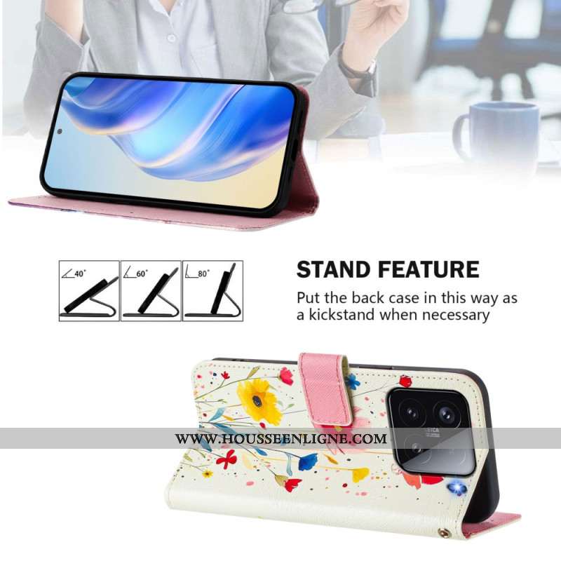 Housse Xiaomi 15 Motif Floral