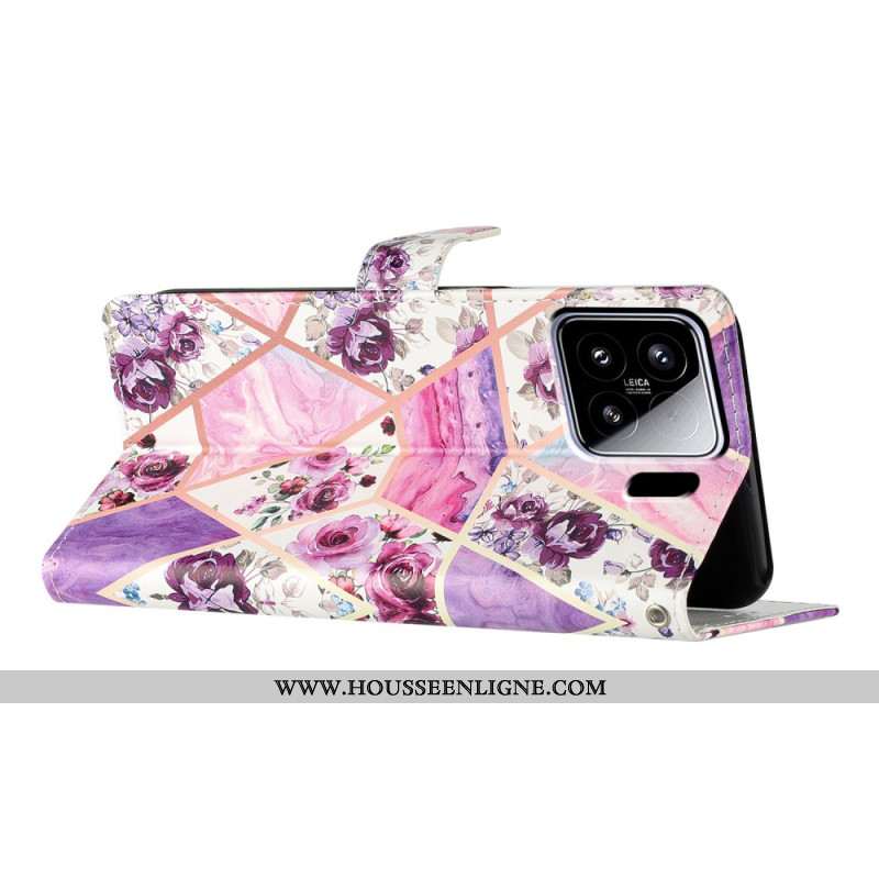 Housse Xiaomi 15 Motif Floral Violet