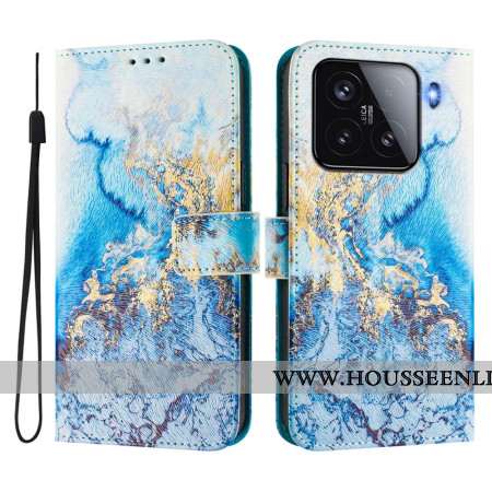 Housse Xiaomi 15 Motif Marbre Océan