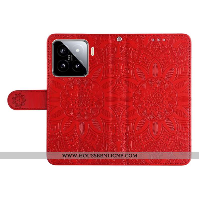 Housse Xiaomi 15 Motif Tournesol