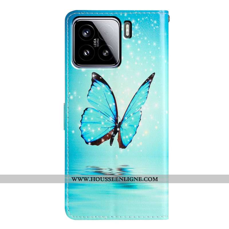 Housse Xiaomi 15 Papillon Bleu en Vol