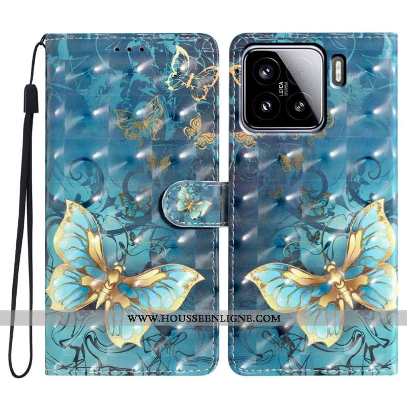 Housse Xiaomi 15 Papillons 3D