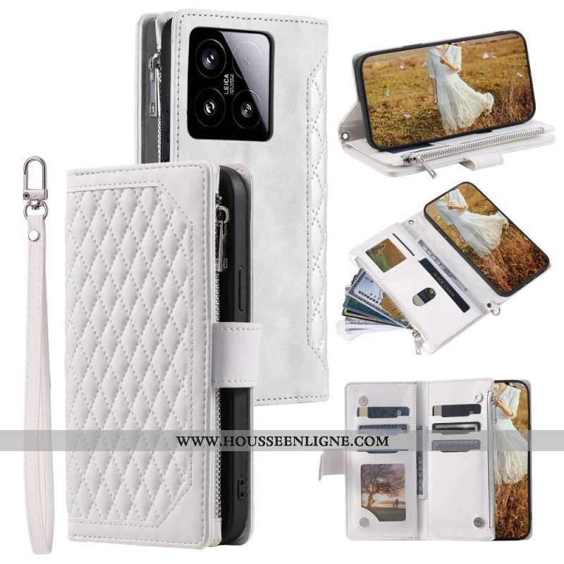 Housse Xiaomi 15 Portefeuille Matelassé