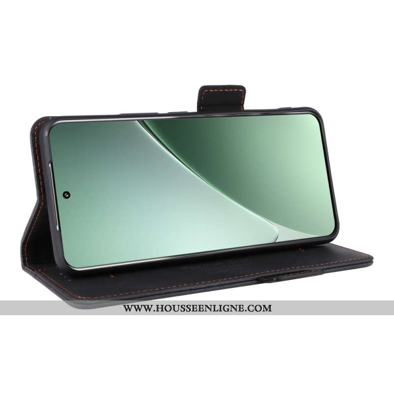 Housse Xiaomi 15 Portefeuille avec Décoration Métallique