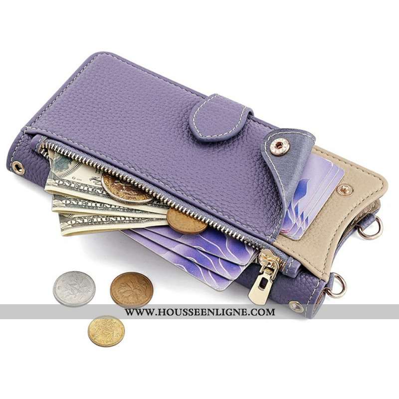 Housse Xiaomi 15 Portefeuille et Chaîne