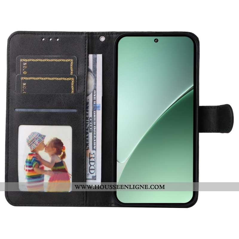 Housse Xiaomi 15 Pro Effet Cuir Uni à Lanière