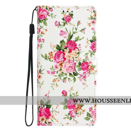 Housse Xiaomi 15 Pro Fleurs Rouges