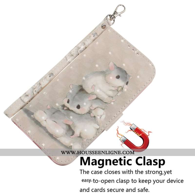 Housse Xiaomi 15 Pro Hamsters à Lanière