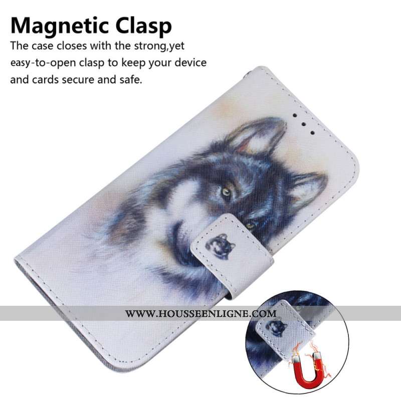 Housse Xiaomi 15 Pro Loup Aquarelle