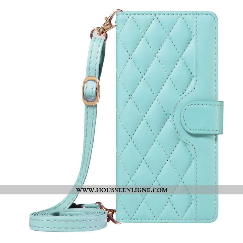 Housse Xiaomi 15 Pro Matelassée avec Lanière et Bandoulière