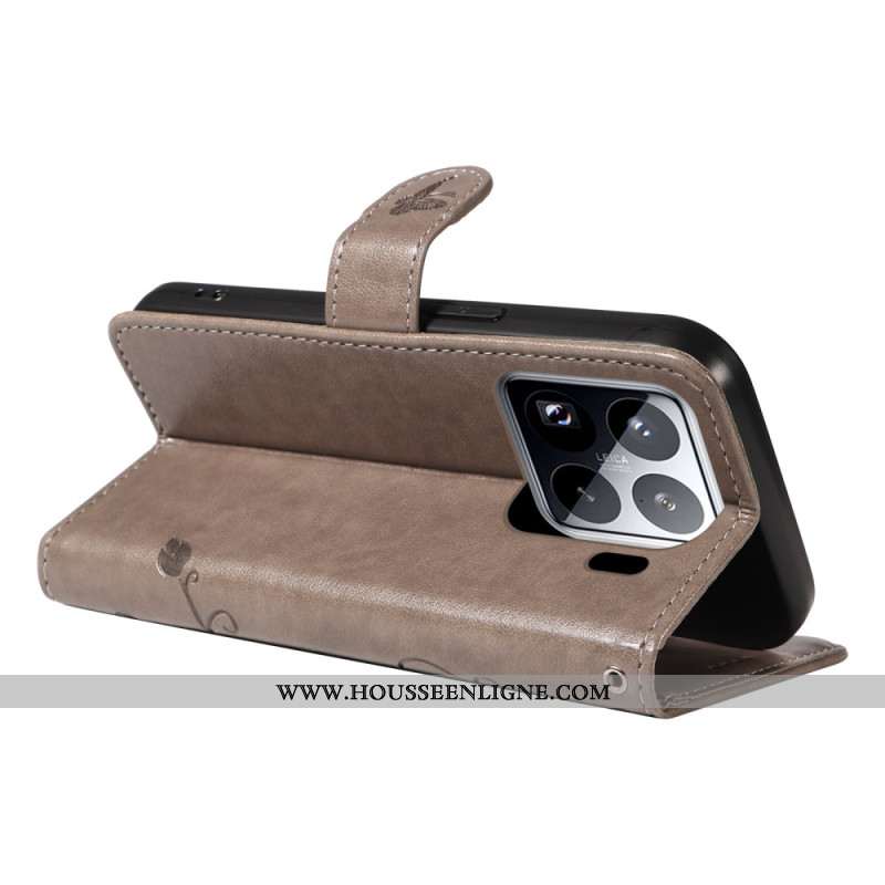 Housse Xiaomi 15 Pro Motif Floral et Papilllons