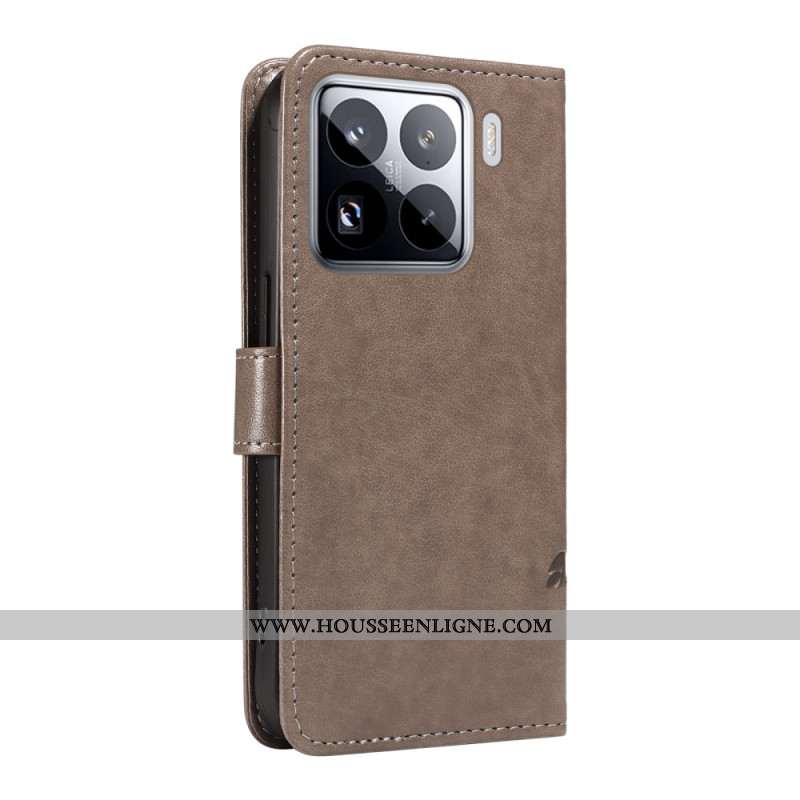 Housse Xiaomi 15 Pro Motif Floral et Papilllons