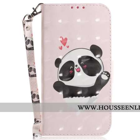 Housse Xiaomi 15 Pro Panda Love à Lanière