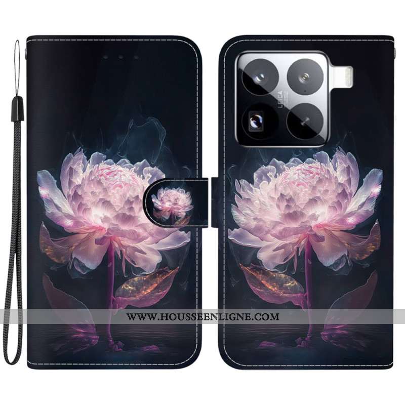 Housse Xiaomi 15 Pro Pivoine Violette