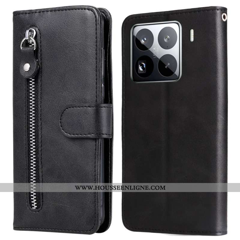 Housse Xiaomi 15 Pro Portefeuille Zippé