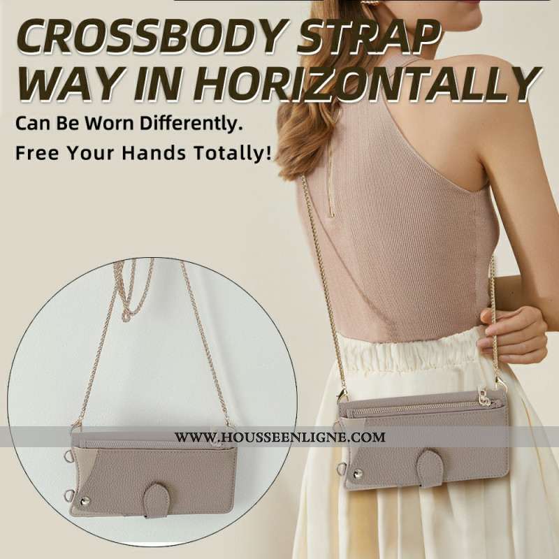 Housse Xiaomi 15 Pro Portefeuille et Chaîne