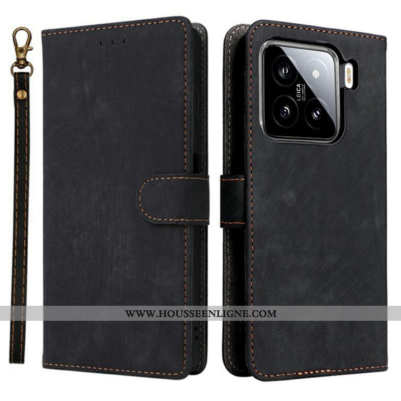 Housse Xiaomi 15 Pro Protection RFID Effet Daim