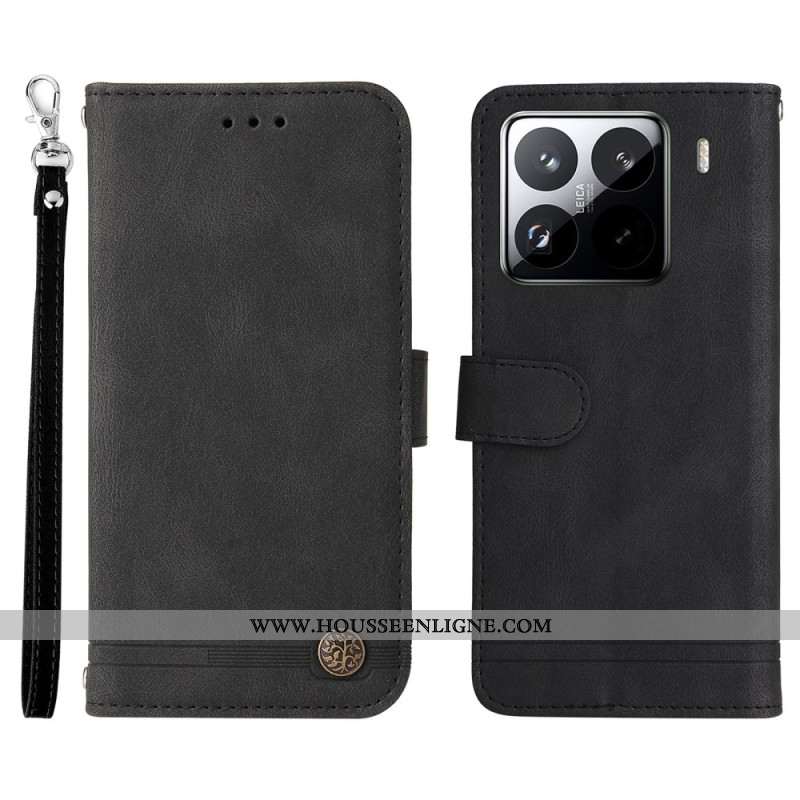 Housse Xiaomi 15 Pro Rivet et Lanière