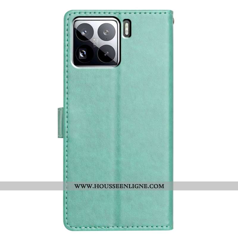 Housse Xiaomi 15 Pro Simili Cuir avec Lanière