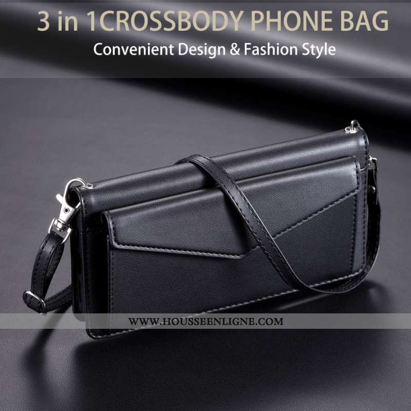 Housse Xiaomi 15 Pro Style Pochette avec Lanière et Bandoulière