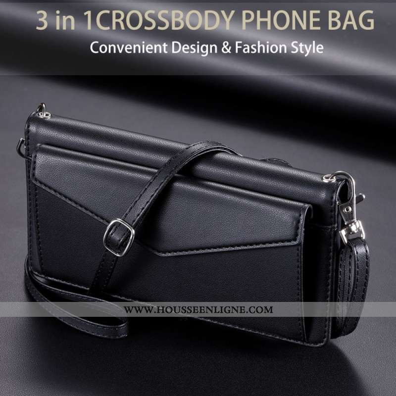 Housse Xiaomi 15 Pro Style Pochette avec Lanière et Bandoulière