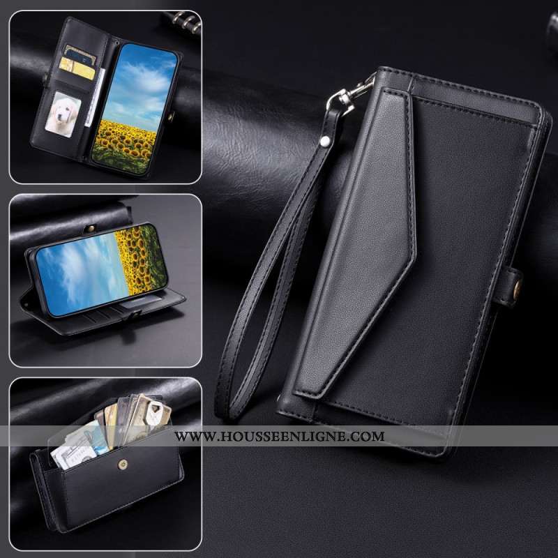 Housse Xiaomi 15 Pro Style Pochette avec Lanière et Bandoulière