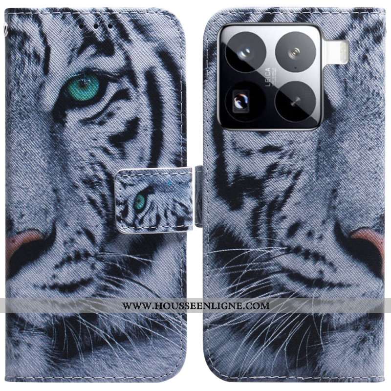 Housse Xiaomi 15 Pro Tigre Blanc
