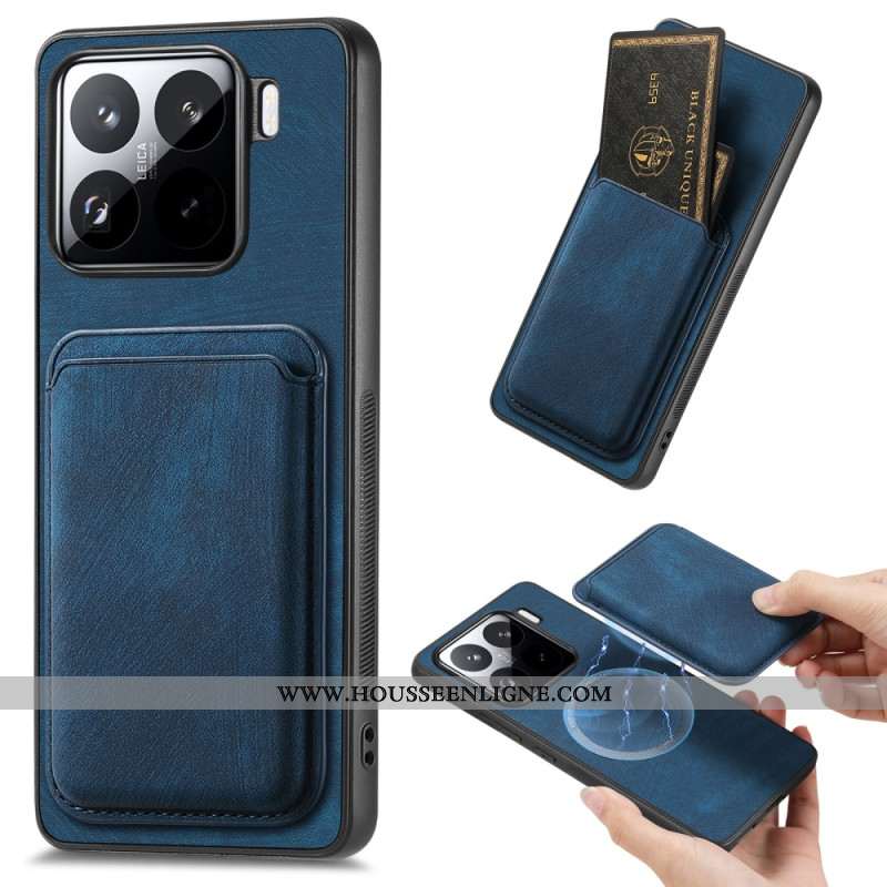 Housse Xiaomi 15 Rétro avec Porte-Cartes Détachable