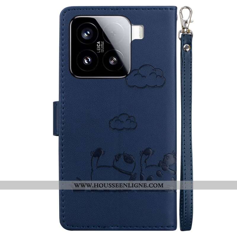 Housse Xiaomi 15 SCène de Chats à Lanière