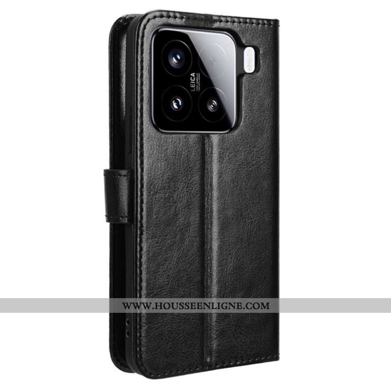 Housse Xiaomi 15 Simili Cuir Flashy