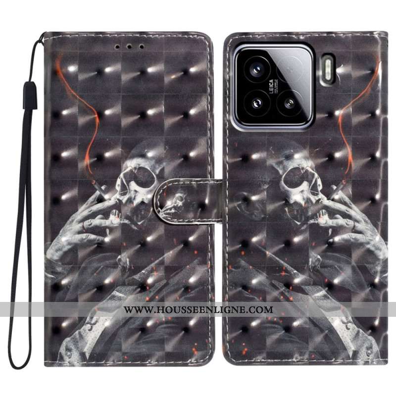 Housse Xiaomi 15 Squelette Fumeur 3D