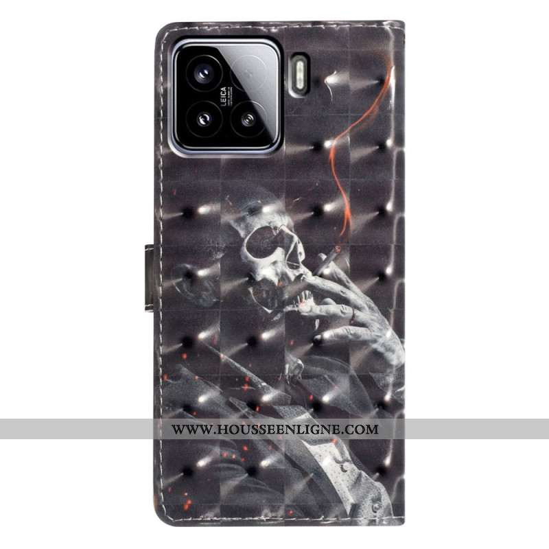 Housse Xiaomi 15 Squelette Fumeur 3D