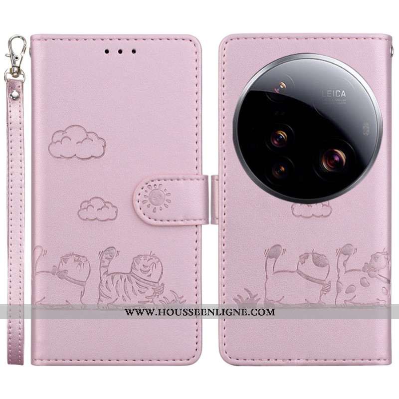 Housse Xiaomi 15 Ultra Blocage RFID et Motif Chaton