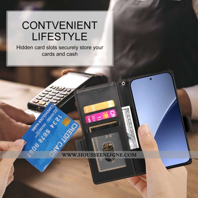 Housse Xiaomi 15 Ultra Double Fermoir Finesse