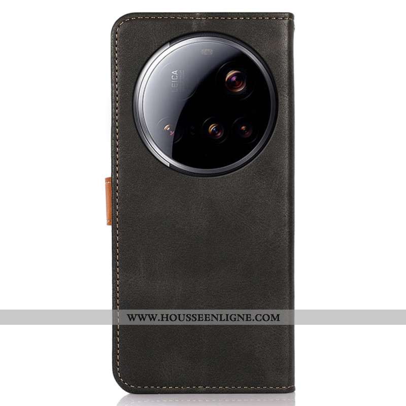 Housse Xiaomi 15 Ultra Fermoir Doré