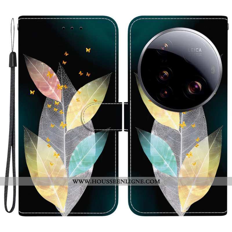 Housse Xiaomi 15 Ultra Feuilles Colorées