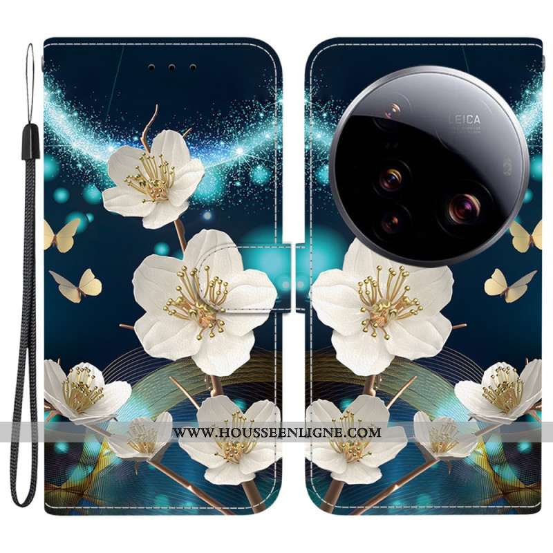 Housse Xiaomi 15 Ultra Magnolias Blancs