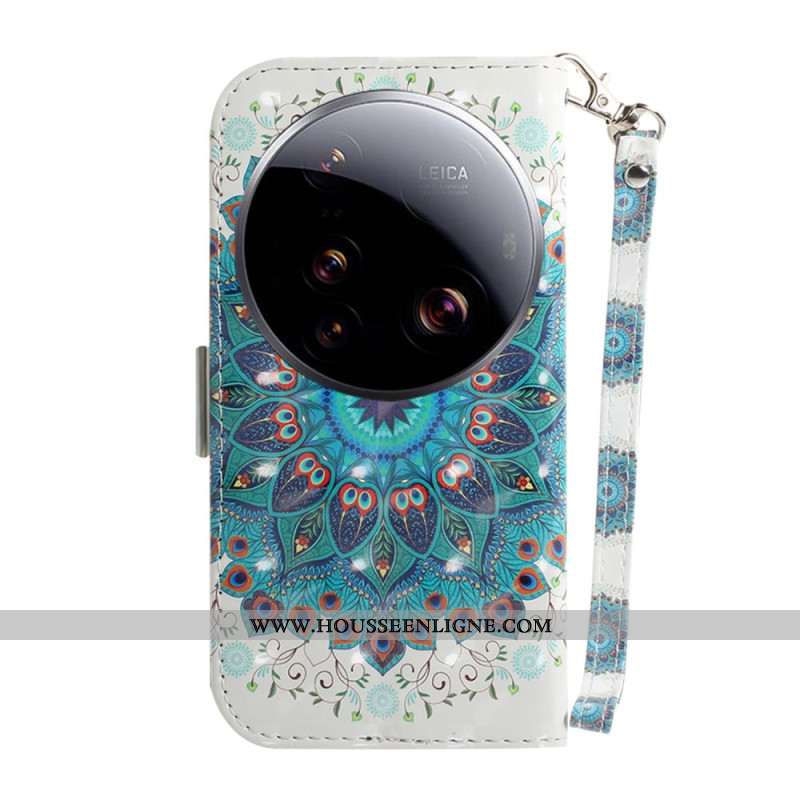 Housse Xiaomi 15 Ultra Mandala Vert à Lanière