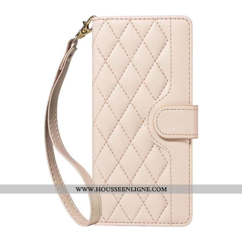 Housse Xiaomi 15 Ultra Matelassée avec Lanière et Bandoulière