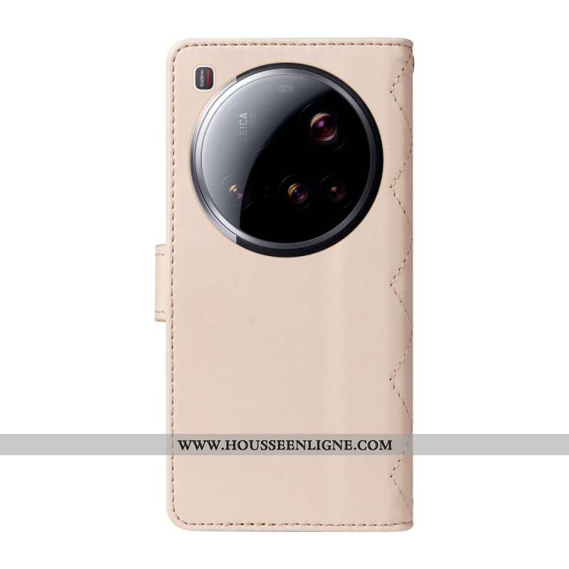 Housse Xiaomi 15 Ultra Matelassée avec Lanière et Bandoulière