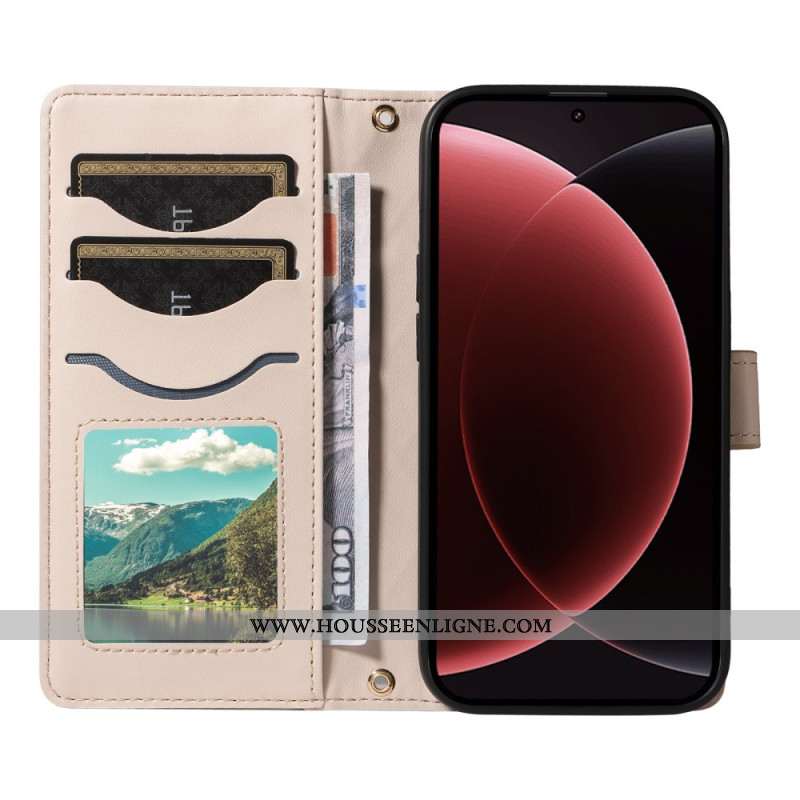 Housse Xiaomi 15 Ultra Matelassée avec Lanière et Bandoulière