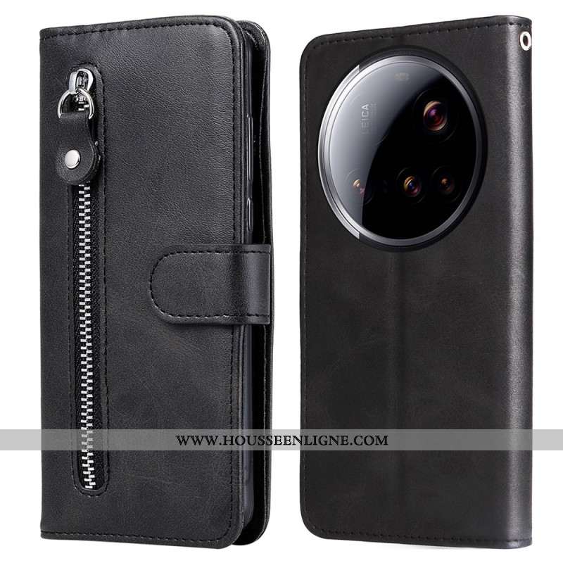 Housse Xiaomi 15 Ultra Portefeuille Zippé