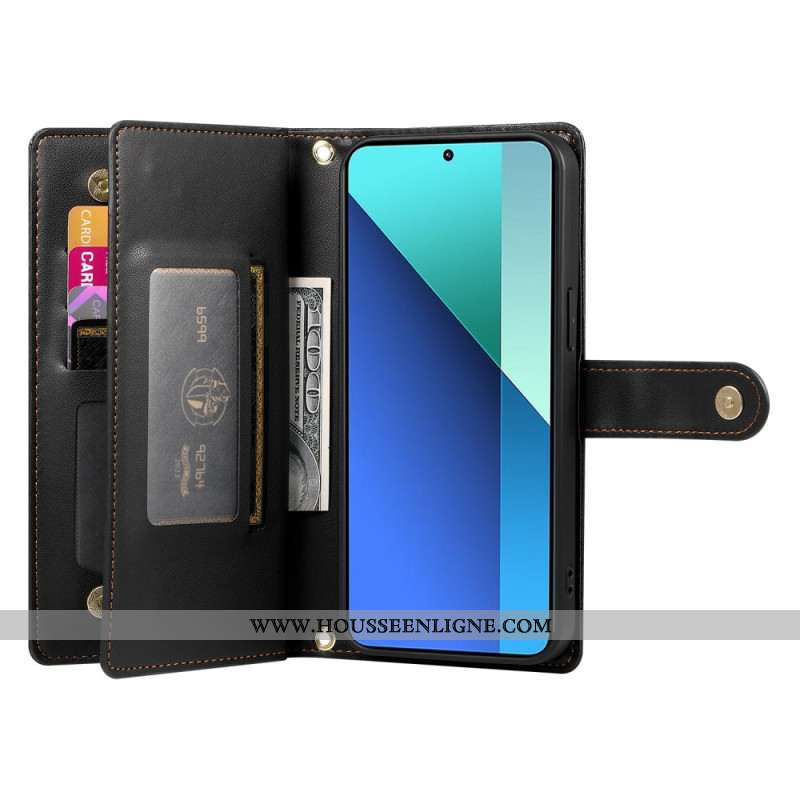 Housse Xiaomi 15 Ultra Portefeuille avec Lanière et Bandoulière