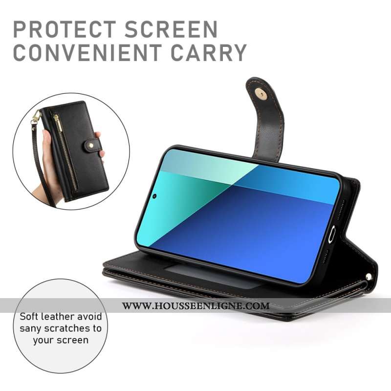 Housse Xiaomi 15 Ultra Portefeuille avec Lanière et Bandoulière