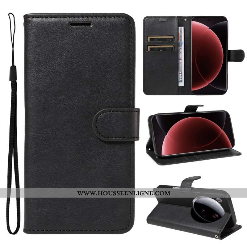 Housse Xiaomi 15 Ultra Simili Cuir Uni