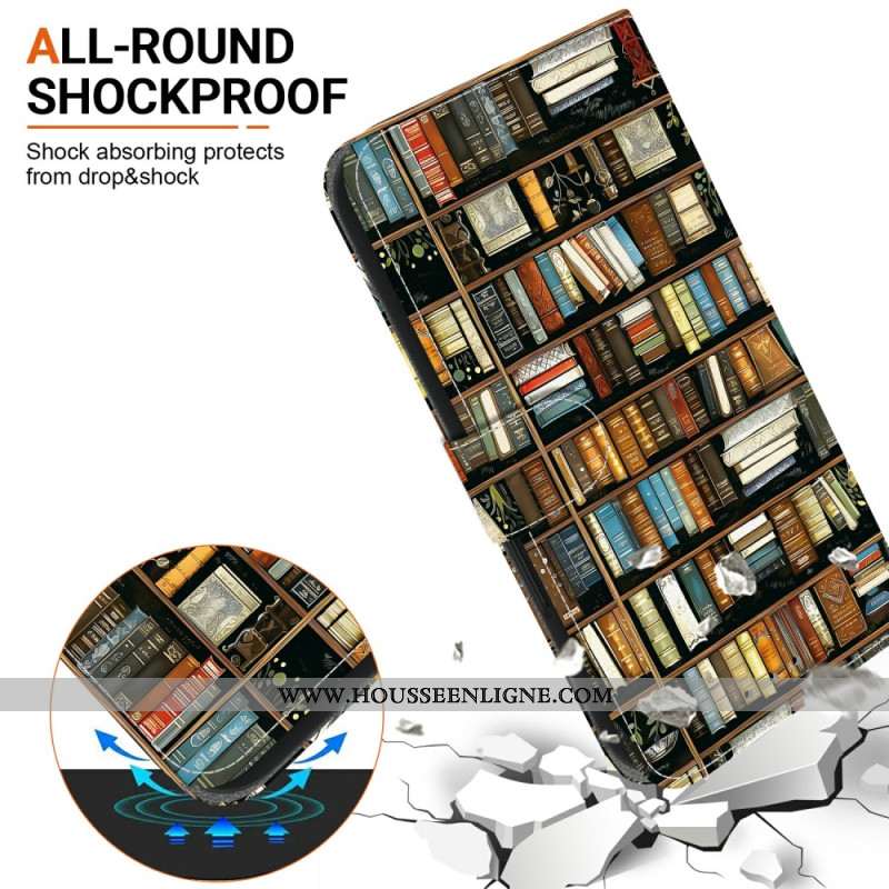 Housse Xiaomi 15T Bibliothèque
