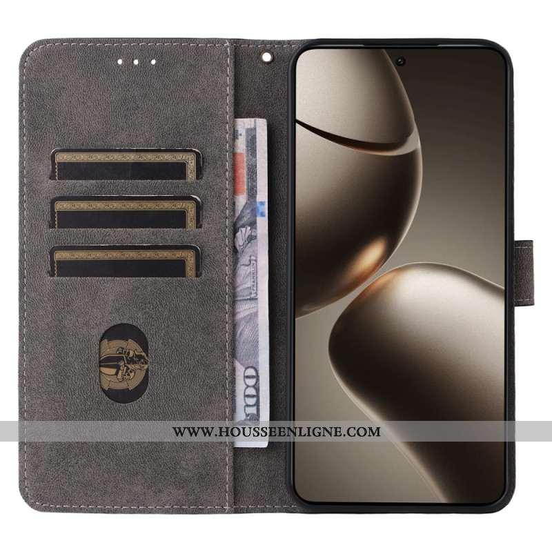 Housse Xiaomi 15T Bocage RFID Effet Daim