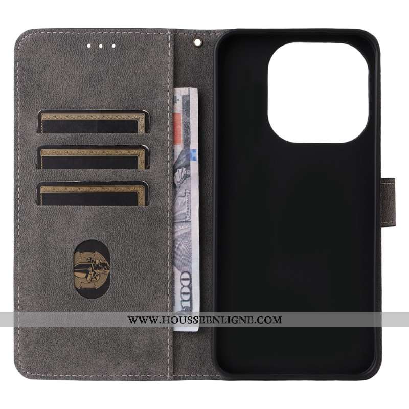 Housse Xiaomi 15T Bocage RFID Effet Daim