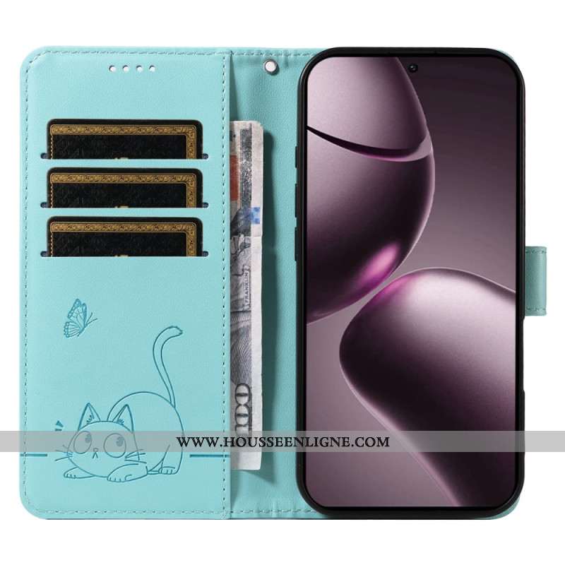 Housse Xiaomi 15T Design Chat à Lanière