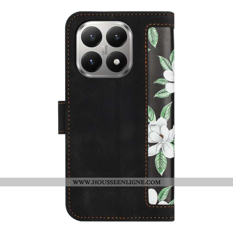 Housse Xiaomi 15T Design Floral avec Lanière